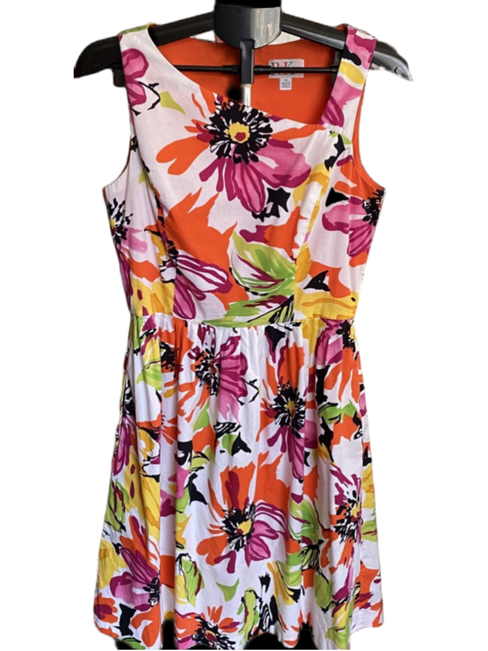 R&K Originals Women's 10 Floral Cotton Fit & Flare Summer Garden Party Dress